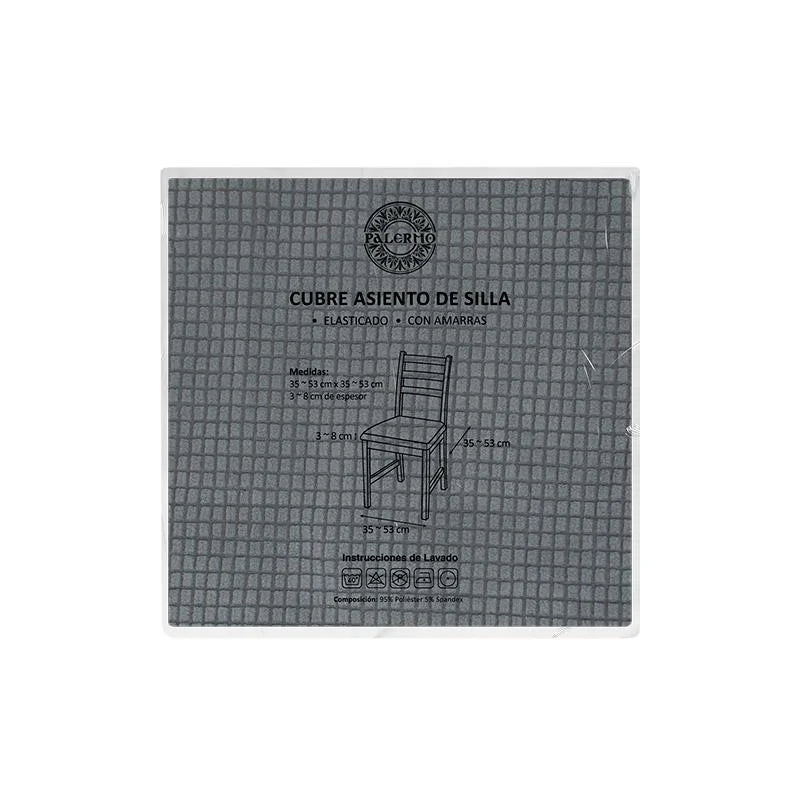 Funda Cubre Silla Elástica para Asiento Lavable - Color Gris
